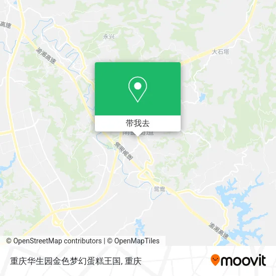 重庆华生园金色梦幻蛋糕王国地图