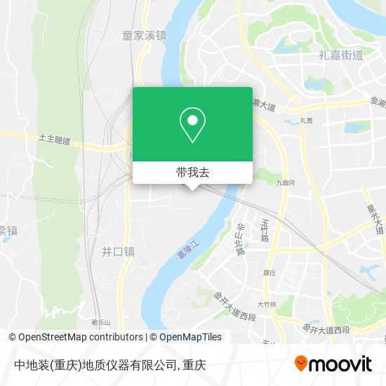 中地装(重庆)地质仪器有限公司地图