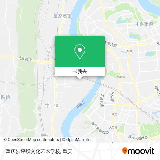 重庆沙坪坝文化艺术学校地图