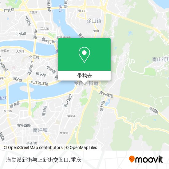 海棠溪新街与上新街交叉口地图