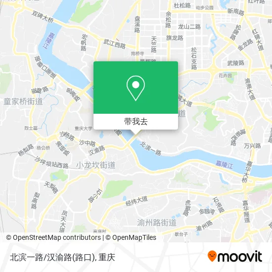 北滨一路/汉渝路(路口)地图