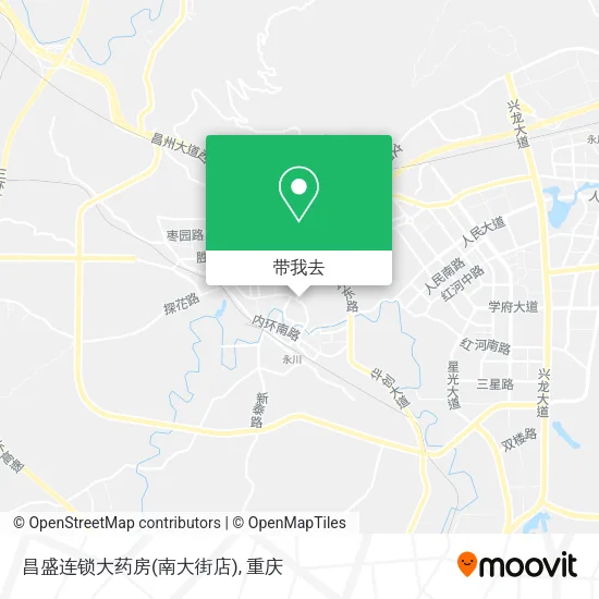 昌盛连锁大药房(南大街店)地图