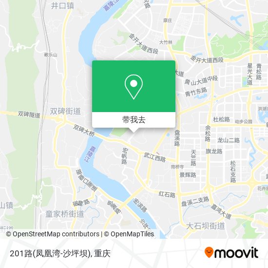 201路(凤凰湾-沙坪坝)地图
