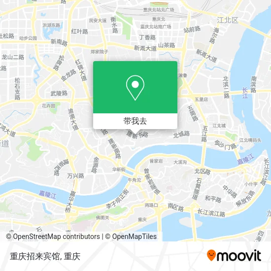 重庆招来宾馆地图