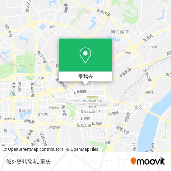 熊外婆烤脑花地图