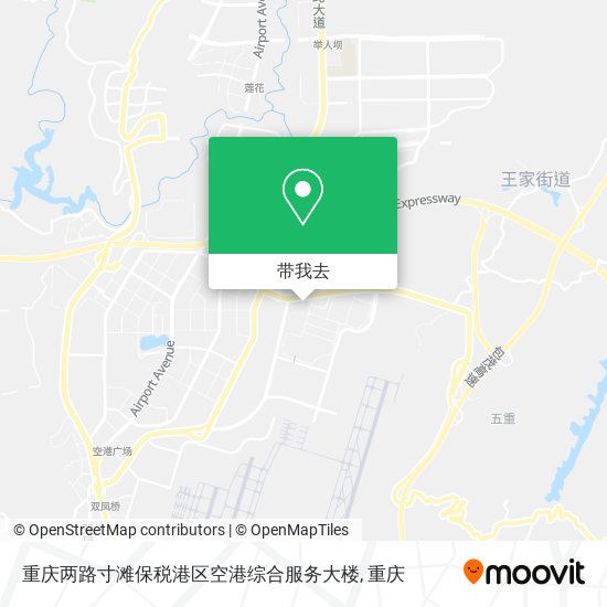 重庆两路寸滩保税港区空港综合服务大楼地图