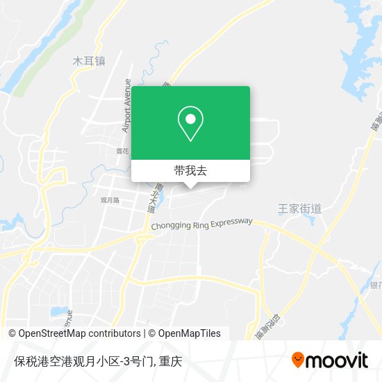 保税港空港观月小区-3号门地图