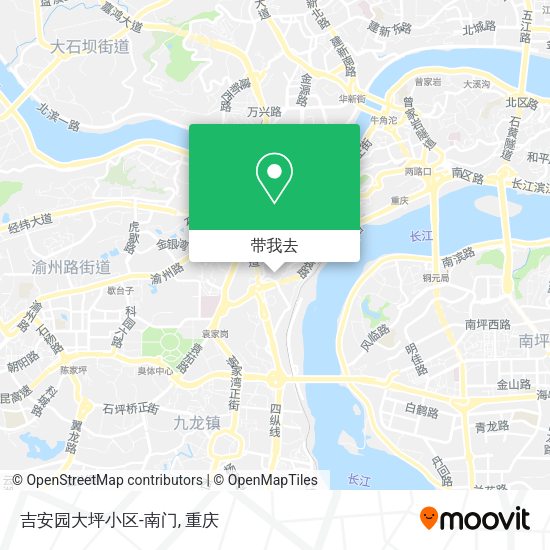 吉安园大坪小区-南门地图