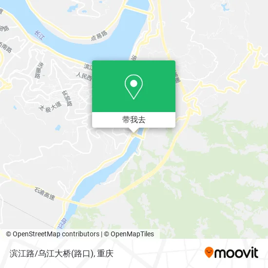 滨江路/乌江大桥(路口)地图