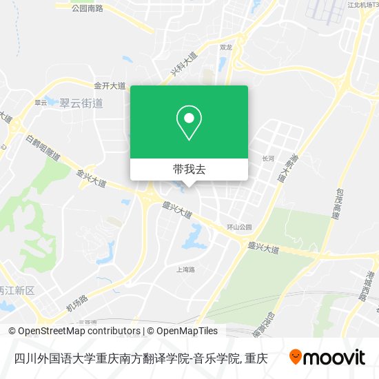 四川外国语大学重庆南方翻译学院-音乐学院地图