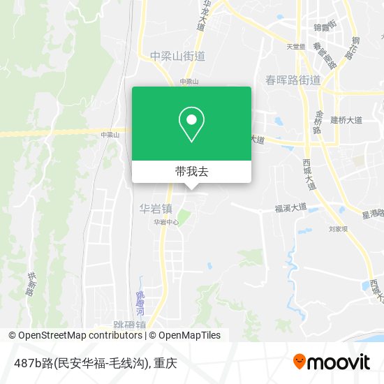 487b路(民安华福-毛线沟)地图