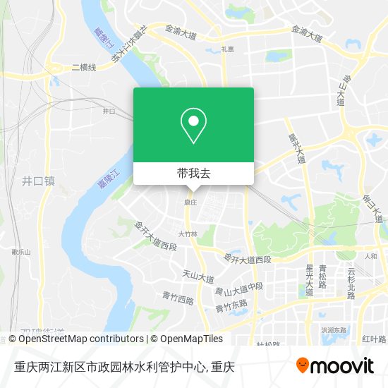 重庆两江新区市政园林水利管护中心地图