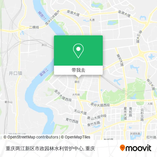重庆两江新区市政园林水利管护中心地图