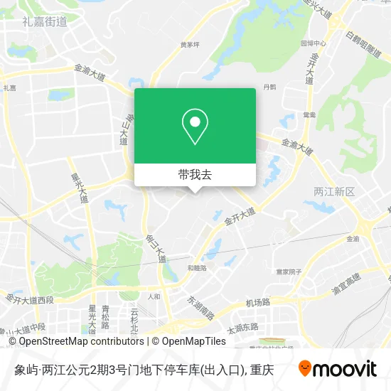 象屿·两江公元2期3号门地下停车库(出入口)地图