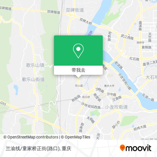 兰渝线/童家桥正街(路口)地图