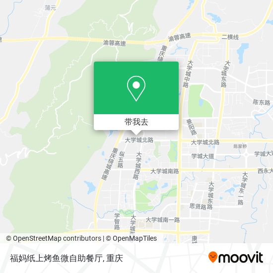 福妈纸上烤鱼微自助餐厅地图