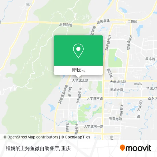 福妈纸上烤鱼微自助餐厅地图
