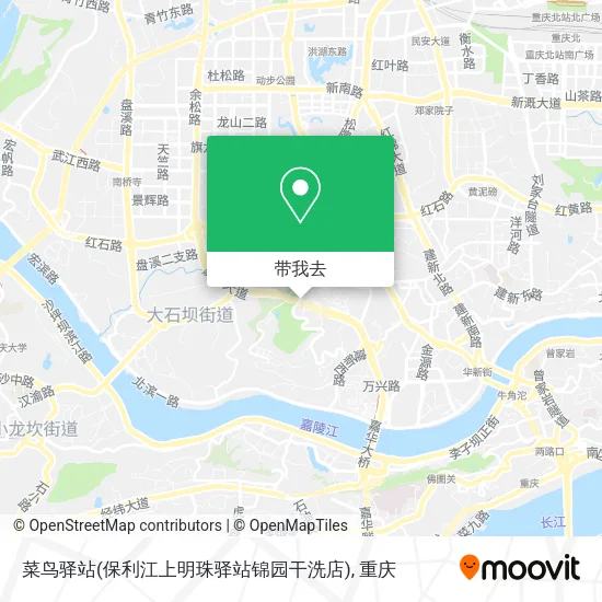 菜鸟驿站(保利江上明珠驿站锦园干洗店)地图