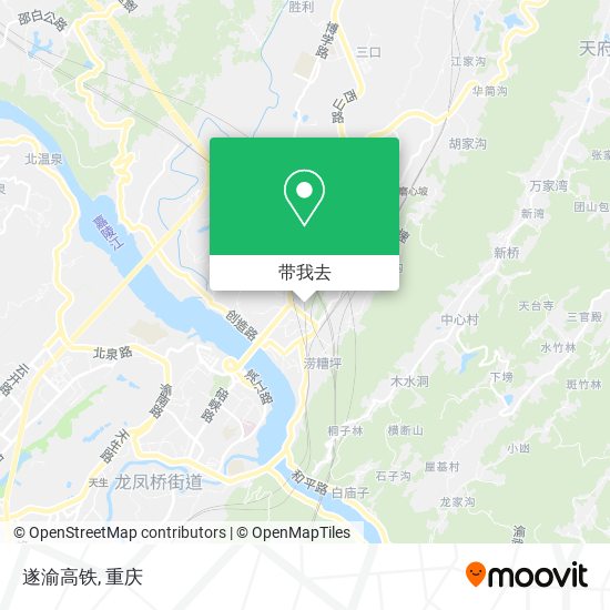 遂渝高铁地图