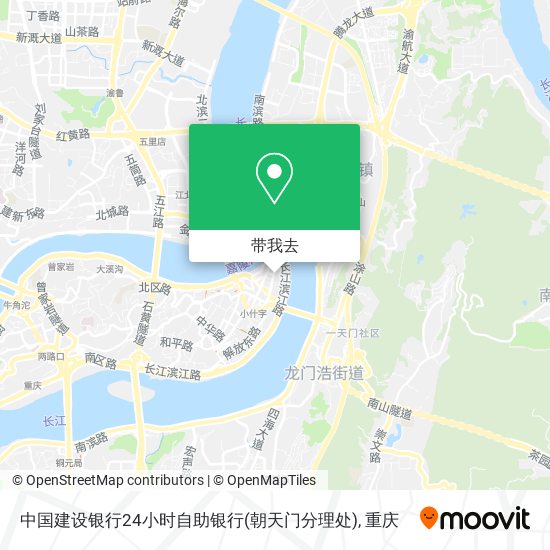 中国建设银行24小时自助银行(朝天门分理处)地图