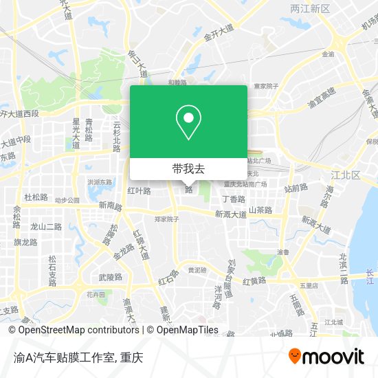 渝A汽车贴膜工作室地图