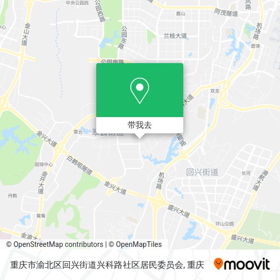 重庆市渝北区回兴街道兴科路社区居民委员会地图