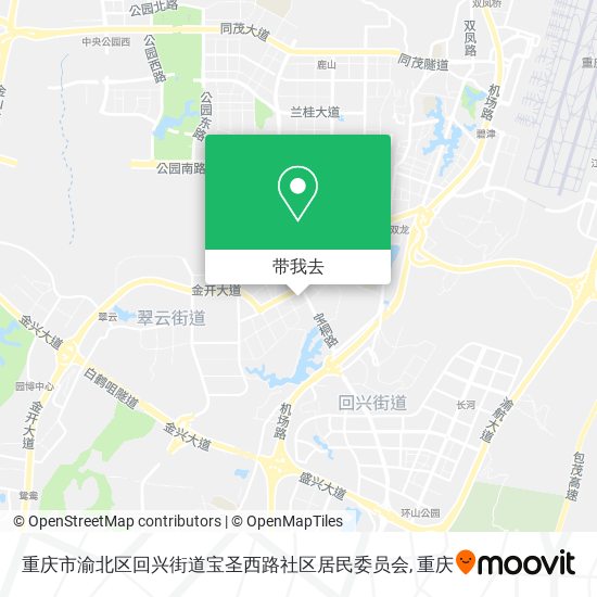 重庆市渝北区回兴街道宝圣西路社区居民委员会地图