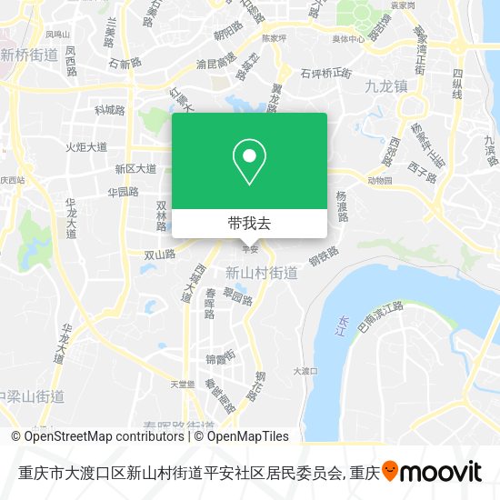 重庆市大渡口区新山村街道平安社区居民委员会地图