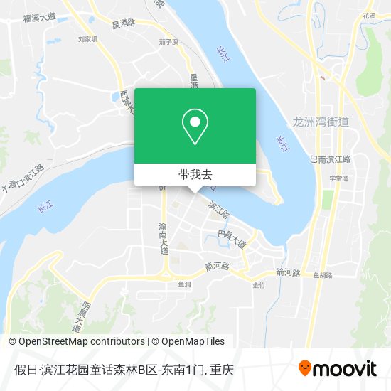 假日·滨江花园童话森林B区-东南1门地图