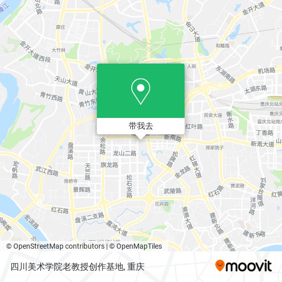 四川美术学院老教授创作基地地图
