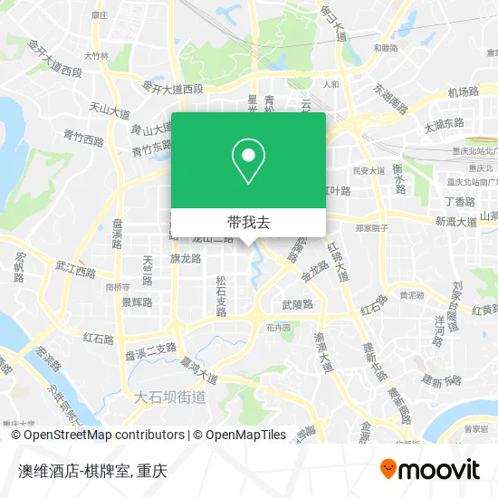 澳维酒店-棋牌室地图