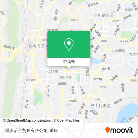 重庆治宇贸易有限公司地图
