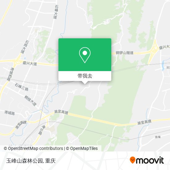 玉峰山森林公园地图