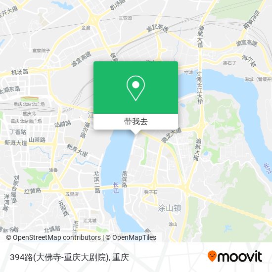 394路(大佛寺-重庆大剧院)地图