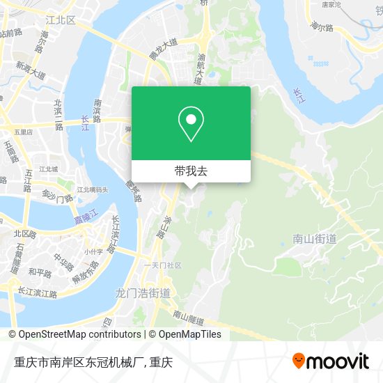 重庆市南岸区东冠机械厂地图