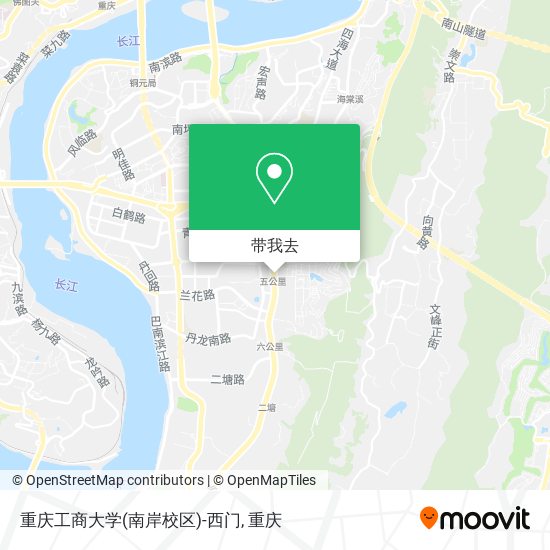 重庆工商大学(南岸校区)-西门地图