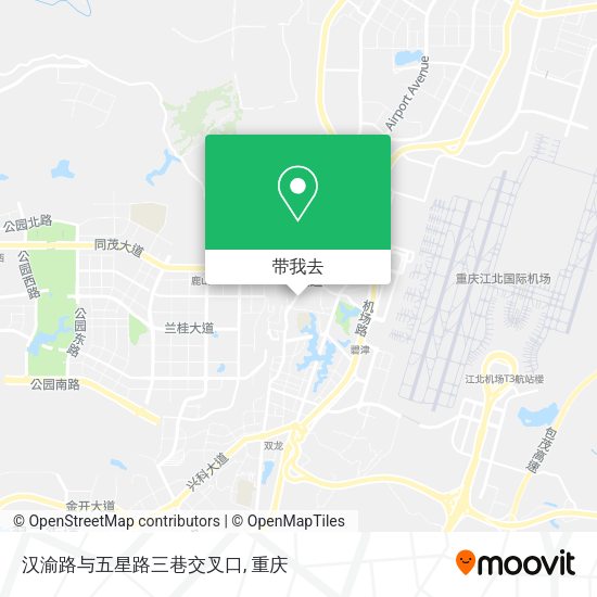 汉渝路与五星路三巷交叉口地图