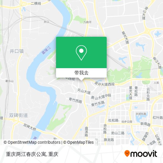 重庆两江春庆公寓地图