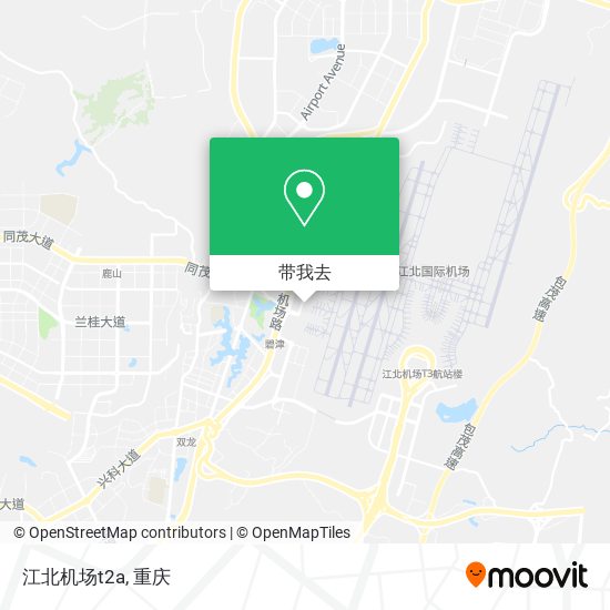 江北机场t2a地图