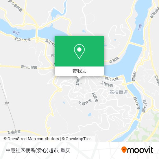 中慧社区便民(爱心)超市地图