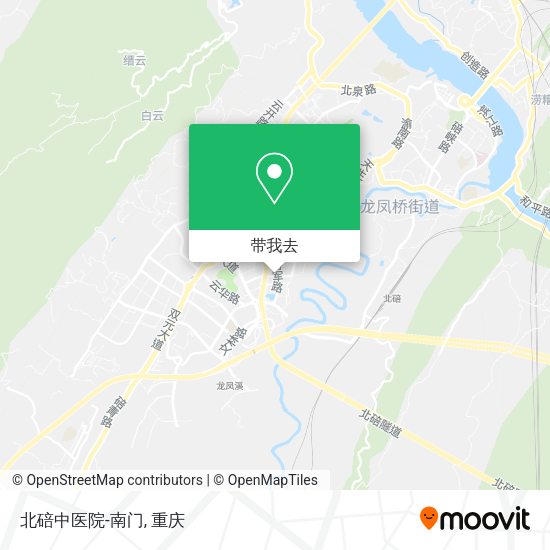 北碚中医院-南门地图