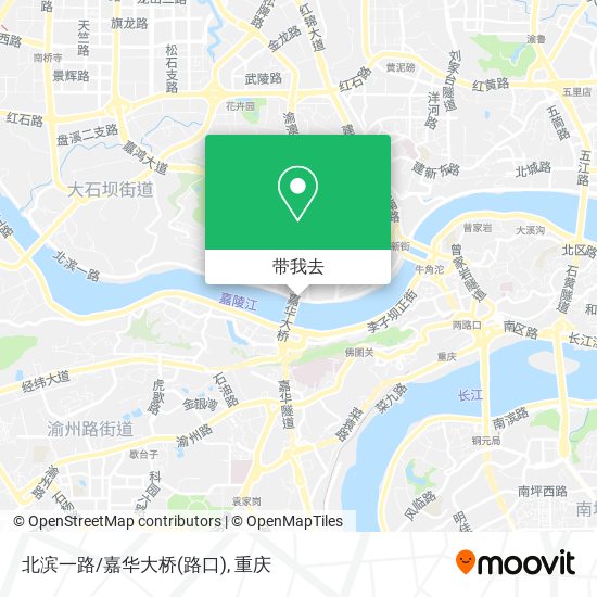 北滨一路/嘉华大桥(路口)地图