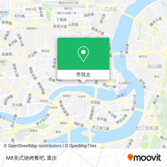 M8美式烧烤餐吧地图