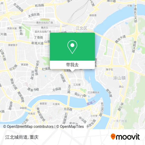 江北城街道地图