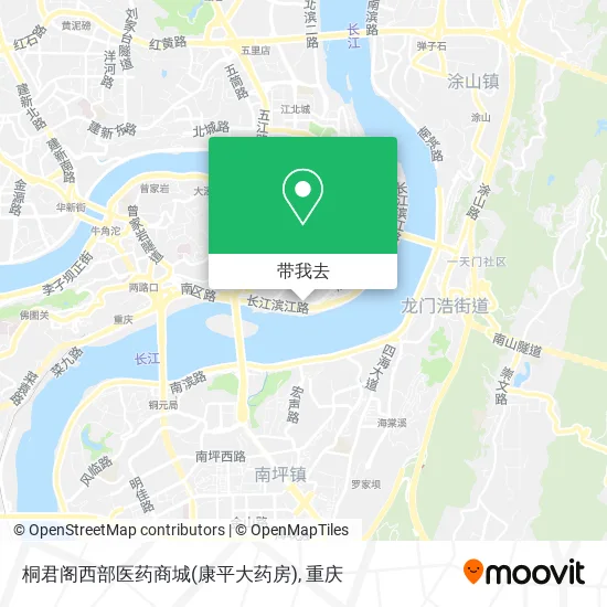 桐君阁西部医药商城(康平大药房)地图