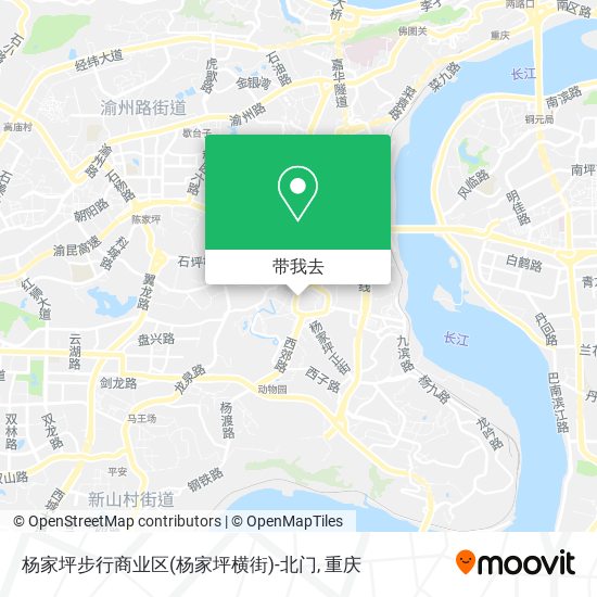 杨家坪步行商业区(杨家坪横街)-北门地图