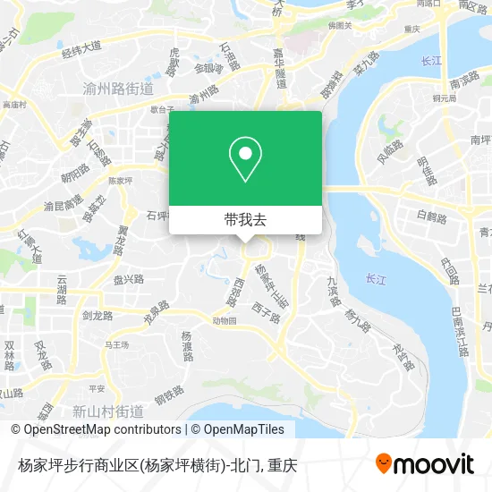 杨家坪步行商业区(杨家坪横街)-北门地图