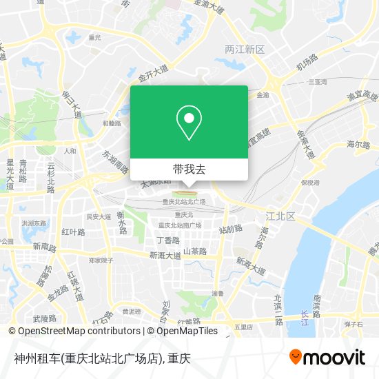 神州租车(重庆北站北广场店)地图