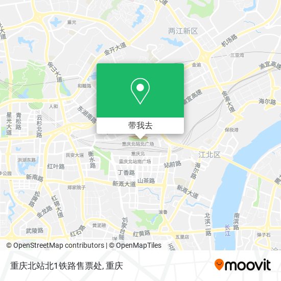 重庆北站北1铁路售票处地图