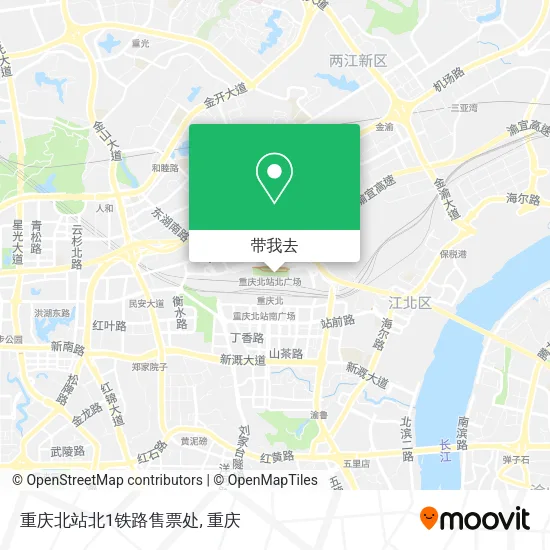 重庆北站北1铁路售票处地图